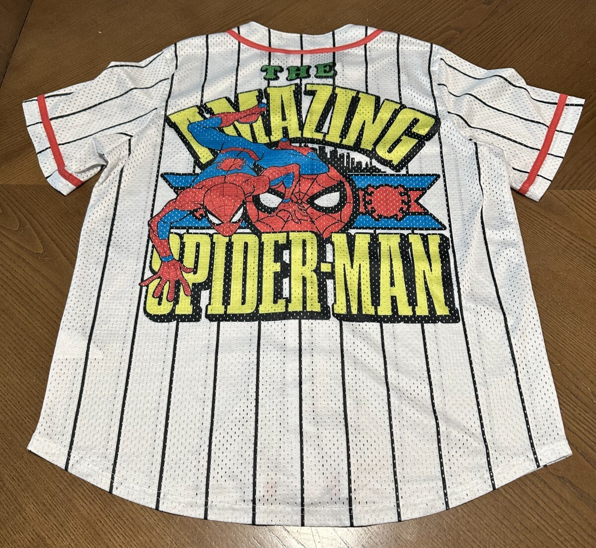 Marvel The Amazing Spider-Man Baseball Jersey Size XL Comic Shirt - $18.41