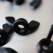 Pack of 20 Black Plastic Acrylic M5 Butterfly, Wing Nuts-Acrylic Plastic... - $15.83