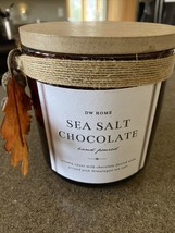 1 Dw Home Sea Salt Chocolate Scented Wax 2-wick Large Candle 21.4 Oz New - £18.97 GBP