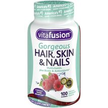 Vitafusion Gorgeous Hair, Skin &amp; Nails Multivitamin Gummy Vitamins, 100 ... - £20.56 GBP