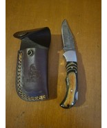 JW Steel Crafts Damascus Pocket Knife Polished Wood Handle - $1,670.17 MXN