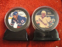 New York Rangers Photo Pucks W/Display 1994 Messier Leetch $19.99 Each - £15.77 GBP