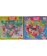 60 Piece Jigsaw Puzzle Puzzles Map American States USA Age6+ Select DW o... - $4.82 CAD