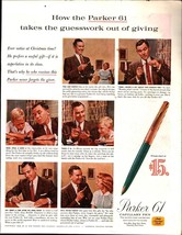 Parker 61 Capillary Pen PRINT AD - 1958 NOSTALGIC E3 - £20.71 GBP
