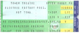 Hot Tuna Ticket Stub January 19 1996 Upper Darby Pennsylvania - £29.36 GBP