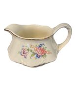 Vintage Cunningham &amp; Pickett Floral Creamer Pitcher 22KT Gold Trim Made ... - $25.20