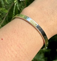 18 K Gold Plating Openable Bangle Bracelet Jewelry, German Silver, For w... - €18,50 EUR