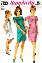 Vintage 1967 Misses&#39; DRESS Simplicity Pattern 7123 Size 12 - $12.00