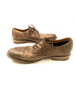 Express Shoes Mens 11 Brown Dress Oxford Leather Lace Up Almond Toe Low ... - $19.75