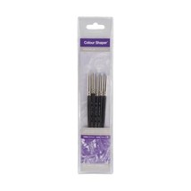 Colour Shaper Firm Grey Tip Painting Set - Wallet of 5 (Size 0)  - £33.20 GBP