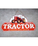 Brand New Red Tractor Tin Metal Sign 12&quot;  X 7&quot;  - £15.72 GBP