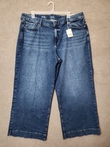 a.n.a. High Rise Wide Leg Jeans Womens 24W Blue Medium Wash Trouser Style NEW - £23.15 GBP