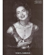1995 Dolce &amp; Gabbana Couture and Fashion Black &amp; White Vintage Print Ad ... - £4.72 GBP
