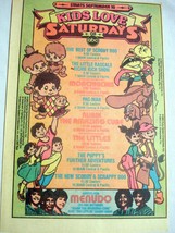 1983 Color Ad ABC Saturday Morning Cartoons Menudo, Scooby Doo, Pac-Man, Littles - £6.38 GBP