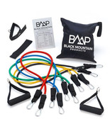 Black Mountain Products Resistance Band Set with Door Anchor, Ankle Stra... - $110.88 CAD