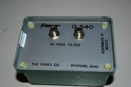 Vintage FINNY Finco G-540 HI PASS FILTER RARE 2G - $64.17