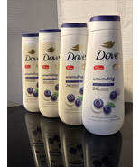 Dove Unwinding Body Wash 20 Ounce Pack of 4 Infused with Blueberry Moon ... - $30.06