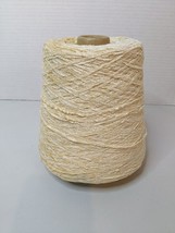 Silk City Fibers Rayon Cone Yarn Chenille Luxury 1300 YPP Cone Cream 1lb 13oz - £21.06 GBP