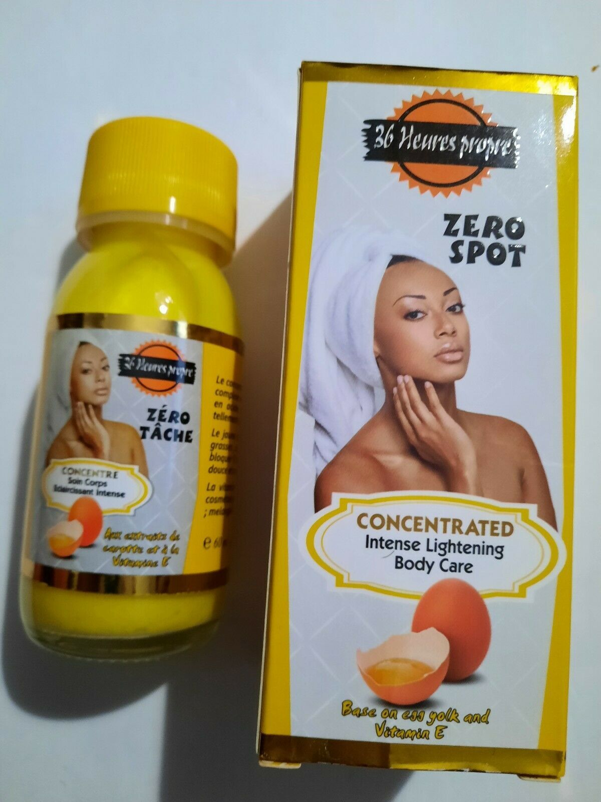 Concentré Éclaircissant 36 Heures - Carotte, Vitamine E, Glutathion, Kojic 60ml