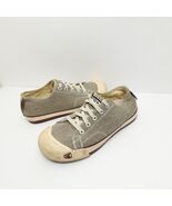 Keen Coronado Shoes Womens 8 Gray Canvas Lace Up Vulcanized Sneakers 5392 - $26.99