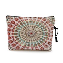 Classic Mandala Floral Women Cosmetic Bags Casual Travel Portable Storage Handba - £9.54 GBP