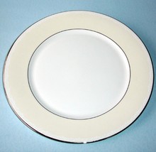 Lenox Faith Dinner Plate Platinum Band/Scroll 10.75&quot; USA Debut Collectio... - £27.22 GBP