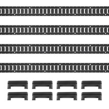 VEVOR E Track Tie Down Rail Kit, 2' Steel Rails, 4 Pack, Secure Cargo & Heavy Lo - $1,748.21 MXN