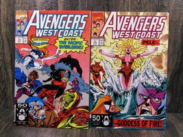 VTG 1991 Marvel Comics Avengers West Coast #70 &amp; 71 Key Issues Pele and ... - £13.93 GBP