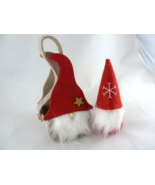 Gnome cloth bean bag doll and small basket 5.5&quot; - 7&quot; New - $11.87