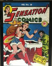 WONDER WOMAN Sensation #38 11&quot; x 14&quot; reproduction of a 1945 DC Comic iss... - $20.92 CAD