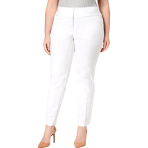 Alfani Women&#39;s Plus Size Slim Leg Tummy-Control Pants Bright White Size ... - £25.65 GBP