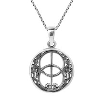 Sacred Chalice Well Spiritual Gateway Sterling Silver Necklace - £21.64 GBP