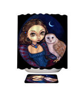 Night Sky Barn Owl Princess Shower Curtain - $23.90+