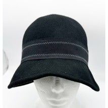 Vtg? SOPRATTUTTO CAPPELLI ITALY BLACK WOOL FELT HAT with Bow One Size - $34.65
