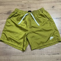 Nike NSW Woven Flow Shorts Mens Medium Green Retro Lined Pockets AR2382-377 - £30.25 GBP