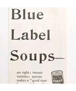 Curtice Brothers Blue Label Soups 1899 Advertisement Victorian Foods DWNN13 - €17,04 EUR