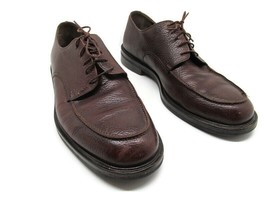 Cole Haan Leather Apron Toe US 11 D Brown Pebbled Mens Shoes   - £31.16 GBP