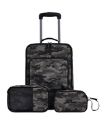 3 Piece Junior Travel Luggage Set, Camo - $850.14 MXN