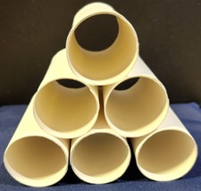 24 High Quality White Cardboard Tubes for Crafts, Empty Toilet Paper Rolls - £7.80 GBP