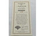 Certificate Of Authenticity Star Wars The Art Of Ralph Mcquarrie Collect... - $29.69