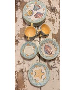 Bella Ceramica DELRAY Sea Shells 27 Pcs 7 Dinner 4 Salad Plate 5 Bowl  6... - $82.65 CAD