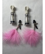 Nipple Clamps Pink With Nipple Suckers BDSM Bondage Metal Sex Toys for W... - $18.55