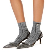 allbrand365 designer Womens Embellished Glen Plaid Anklet Socks,Plaid,9-11 - £7.02 GBP