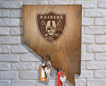 Las Vegas Raiders NFL 596-1010 State Logo Magnetic Keyholder Cherry Wood - $49.50