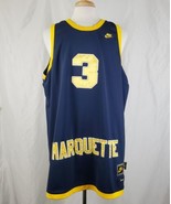 Nike Dwayne Wade #3 Marquette Golden Eagles Throwback Basketball Jersey ... - £57.00 GBP