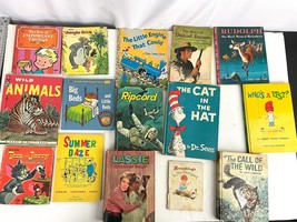 VTG Lot of 15 Children Books Assorted 60s 70s Cat in the Hat Jungle Book Kids  - £31.84 GBP