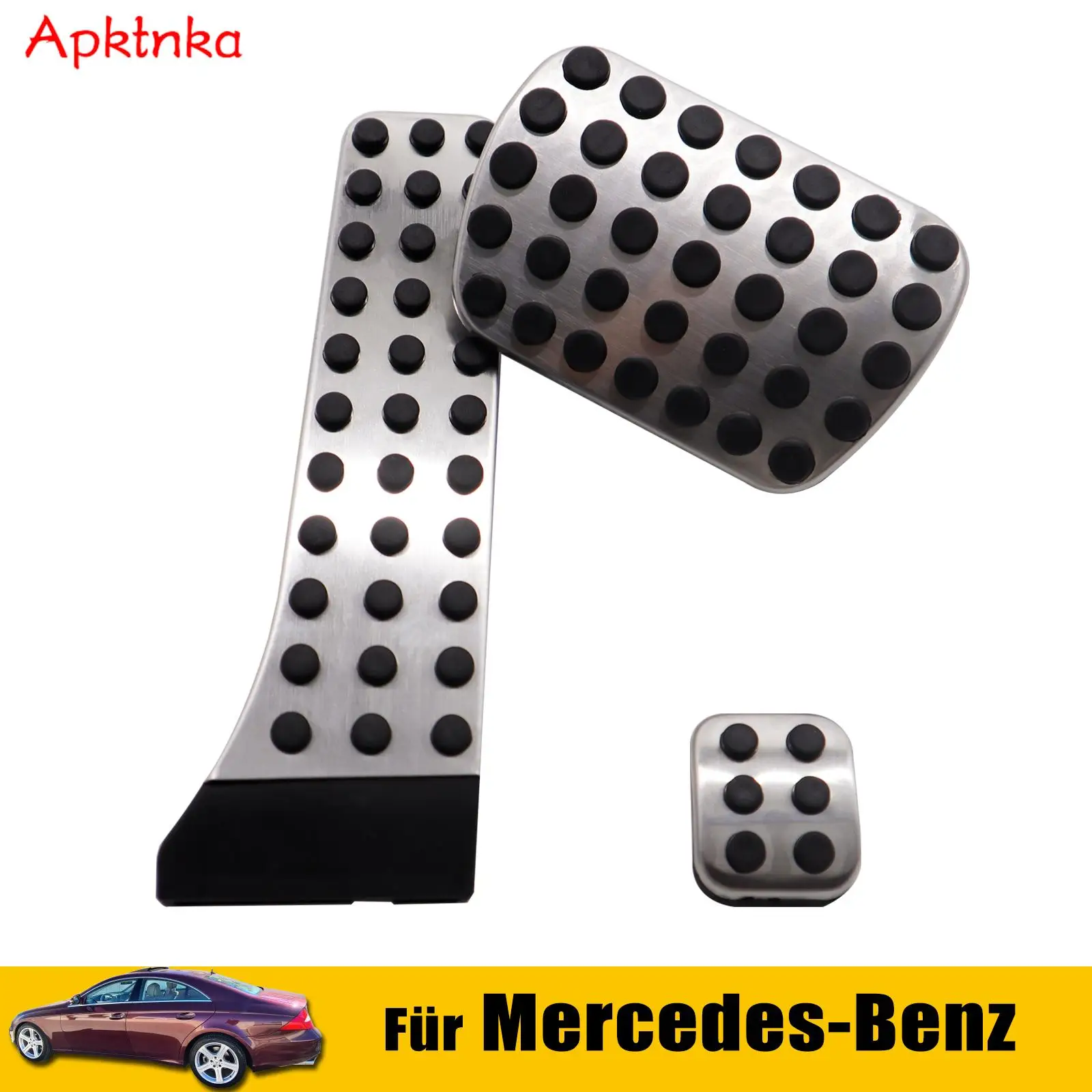 Accelerator brake footrest pad pedal at for mercedes benz c e s glk slk cls cls thumb200