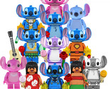 12Pcs Lilo & Stitch Minifigures Angel Mini Building Block Assembly Toys - £21.23 GBP