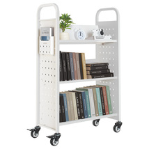 VEVOR Rolling Library Book Cart, 330 lbs Capacity, 30.3 x 15 x 48.0 Inch... - $104.99