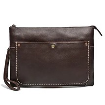 Famous   design Retro men&#39;s clutch bag leather men&#39;s handbag men&#39;s document bag  - £100.94 GBP